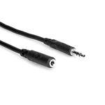 Hosa MHE-125, Headphone Extension Cable, 3.5 mm TRS to 3.5 mm TRS, 25 ft