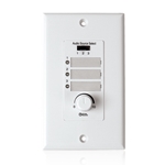 Atlas Sound WPD-RISRL, Wall Plate Input Select Switch with Volume Control