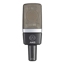AKG C214, Large diaphragm studio microphone based on C414 capsule. Cardioid only.