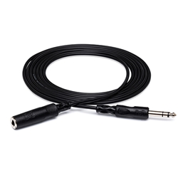 Hosa HPE-310, Headphone Extension Cable, 1/4 in TRS to 1/4 in TRS, 10 ft