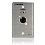 Clear-Com WP-2, Encore Intercom Wall plate: 2Ch Switched with 3-pin XLR
