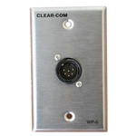 Clear-Com WP-6, Encore Intercom Wall plate: 2Ch 6-pin for RS-702-style beltpacks