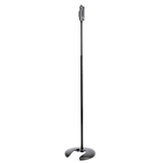 K&M 26075, Stackable One-Hand Mic Stand, Black