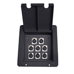 Elite Core FB8 Recessed Floor Box With 8 XLRF