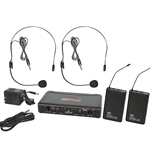 Galaxy Audio EDXR/38SSD, dual receiver wireless headset system. Frequency D: 584-607 MHz