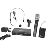 Galaxy Audio EDXR/HHBPSD, combo headset/handheld system, Frequency D: 584-607 MHz