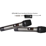 Galaxy Audio GTU-HHP5AB, UHF Mini wireless handheld system, 2 handheld transmitters, 1 dual receiver, Frequency P5: 470-530 MHz