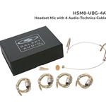 Galaxy Audio HSM8-UBG-4AT, Dual ear headset, beige, AT models