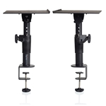 Gator Cases GFWSPKSTMNDSKCMP, Frameworks Clamp-On Studio Monitor Stand, Pair