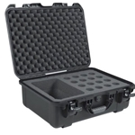 Gator Cases GM-16-MIC-WP, Black waterproof injection molded case with foam insert