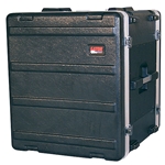 Gator Cases GR-12L, Molded PE Rack Case; Front, Rear Rails; 12U; 19" Deep; Locking