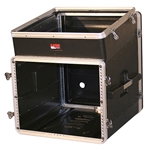 Gator Cases GRC-10X8, ATA Molded PE Slant Top Console Rack; 10U Top; 8U Bottom