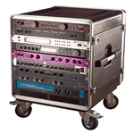 Gator Cases GRC-BASE-10, ATA Molded PE Rack w/ Casters; Fits Under Gator GRC Series; 10U; 21" Deep