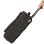 Gator Cases GR-RACKBAG-2UW, 2U Lightweight rolling rack bag with retractable tow handle