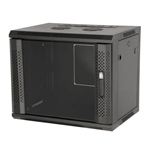 Gator Cases GRW1012509, Gator Rackworks Fixed Wall Mounted Rack; 12U, 17" Deep; Vented Glass Front Door