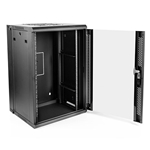 Gator Cases GRW2018509, Gator Rackworks Hinged Wall Mounted Rack; 18U, 21" Deep; Vented Glass Front Door