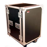 Gator Cases G-TOUR 16U CAST, ATA Wood Flight Rack Case; 16U; 17" Deep; w/ Casters