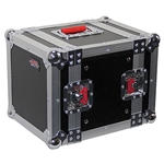 Gator Cases G-TOUR 6UHR, ATA Wood Flight Half Rack Case; 6U; 8" depth