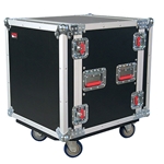 Gator Cases G-TOUR12UCA-24D, ATA Wood Flight Rack Case; 12U; 24" Deep; w/ Casters