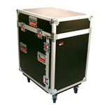 Gator Cases G-TOUR-GRC12X12, ATA Console Wood Flight Rack Case; 12U Top; 12U Bottom