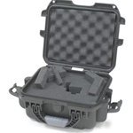 Gator Cases GU-0705-03-WPDF, Black Waterproof Injection molded case, 7.4" x 4.9" x 3.1". DICED FOAM