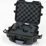 Gator Cases GU-0806-03-WPDF, Black Waterproof Injection molded case, 8.4" x 6" x 3.7". DICED FOAM