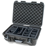 Gator Cases GU-1711-06-WPDV, Black waterproof molded case, 17" x 11.8" x 6.4". INTERNAL DIVIDER SYSTEM