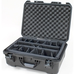 Gator Cases GU-2011-07-WPDV, Black waterproof molded case of 20.5" x 11.3" x 7.5". INTERNAL DIVIDER SYSTEM
