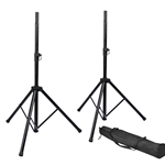 Gator Cases RI-SPKRSTDSET, Rok-It Set of Two (2) Tripod Base Speaker Stands