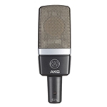 AKG C214, Large diaphragm studio microphone based on C414 capsule. Cardioid only.