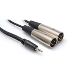 Hosa CYX-402M, Stereo Breakout, 3.5 mm TRS to Dual XLR3M, 2 m