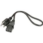 Hosa PWC-141.5, Power Cord, IEC C13 to NEMA 5-15P, 1.5 ft