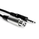 Hosa STX-102F, Balanced Interconnect, XLR3F to 1/4 in TRS, 2 ft