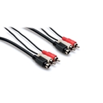 Hosa VSR-302, S-Video AV Cable, Dual RCA , 2 m