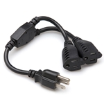 Hosa YAC-407, Power Extension Y Cable, 1.5 ft