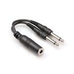 Hosa YPP-106, Y Cable, 1/4 in TSF to Dual 1/4 in TS