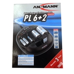 Ansmann PL 6+2 Battery Charger, Battery charging and maintenance device