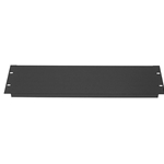 Lowell SP-2CC, Rack Panel-Blank-2U, 18ga Flanged Steel, 12-pak, Textured Blk