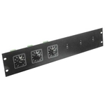 Atlas Sound ATPLATE-052, Attenuator Rack Mounting Plate Holds up to 6 Attenuators