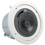 Atlas Sound FAP62T, 6" Coaxial In-Ceiling Speaker with 32-Watt 70/100V Transformer and Ported Enclosure