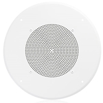 Atlas Sound HD72W, 8" In-Ceiling Speaker with 4-Watt 25V/70V Transformer and 62-8 Baffle