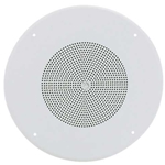 Atlas Sound SD72W, 8" Dual Cone In-Ceiling Speaker with 25V/70V 5-Watt Transformer and 62-8 Baffle