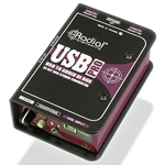 Radial USB-Pro, Digital USB DI for laptops, 24/96 with heapdhone amp & isolated outs