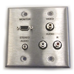 Rapco-Horizon DP-AVP01 Wall Plate - 2-gang AV