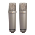 Rode Microphones NT-1A MP, matched pair cardioid condenser microphones.