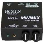 Rolls MX22s, Mini Mix 2 CH 1/8" & RCA Mixer
