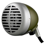 Shure 520DX, Omnidirectional Dynamic with Volume Control High Z The Green Bullet for Harmonica