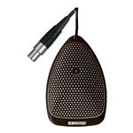 Shure MX391/C, Cardioid - Miniature Black Condenser Boundary Microphone