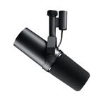 Shure SM7B, Cardioid Dynamic Studio Vocal Microphone, includes standard and close-talk windscreens