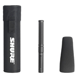 Shure VP89S, Short Condenser Shotgun Microphone with Case and Foam Windscreen